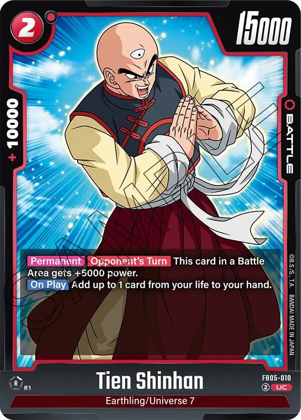 Tien Shinhan FB05-010 Dragon Ball Fusion World New Adventure