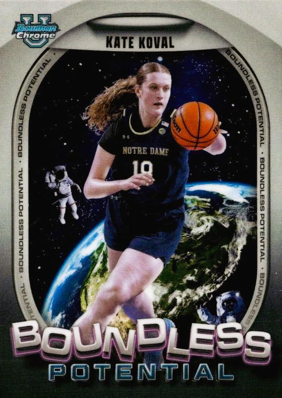 Kate Koval #BP-20 Basketball Cards 2024 Bowman Chrome University Boundless Potential