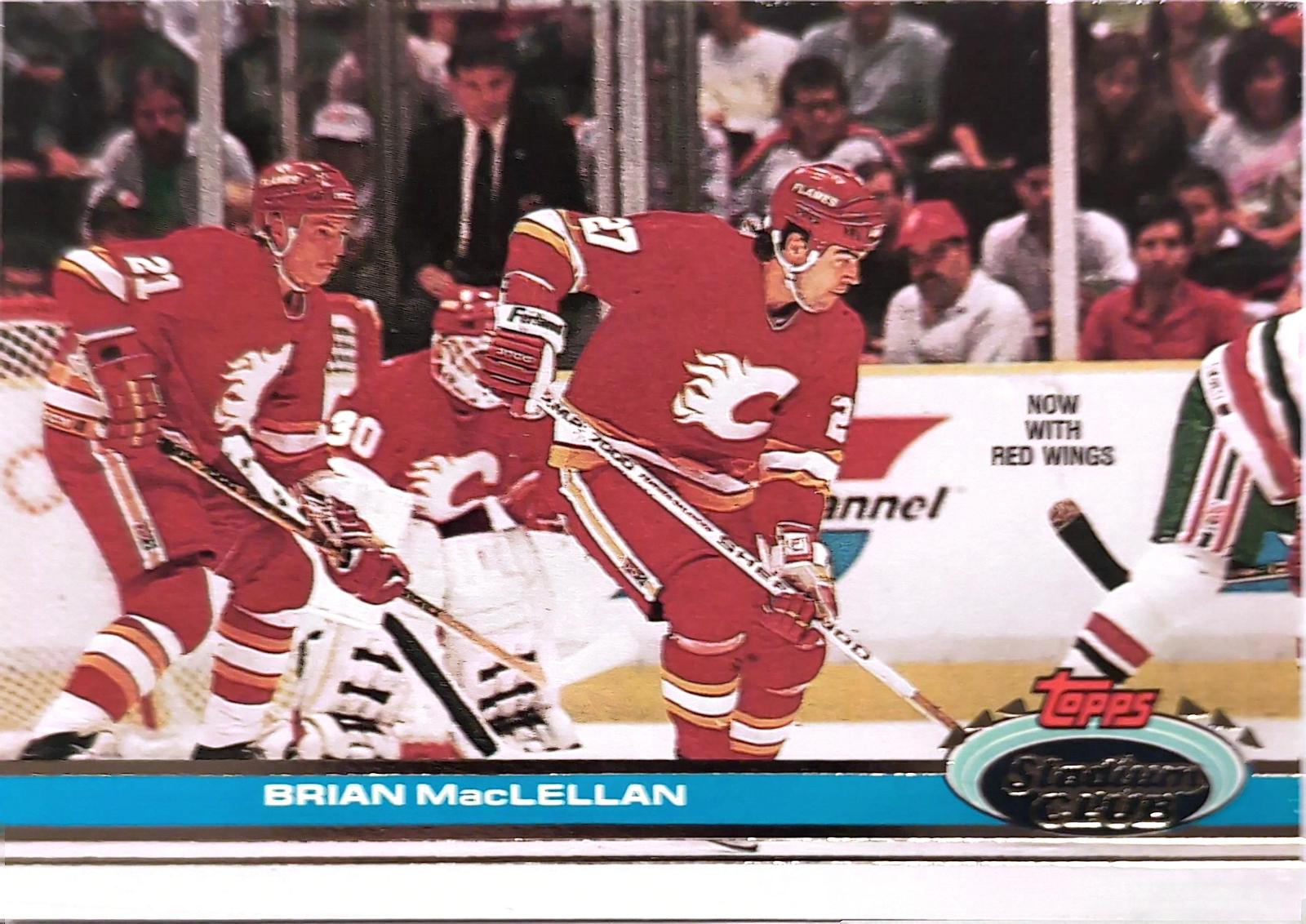 Brian MacLellan #206 Hockey Cards 1991 Stadium Club