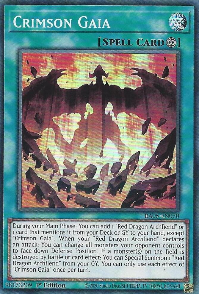 Crimson Gaia [Ultimate Rare] RA05-EN070