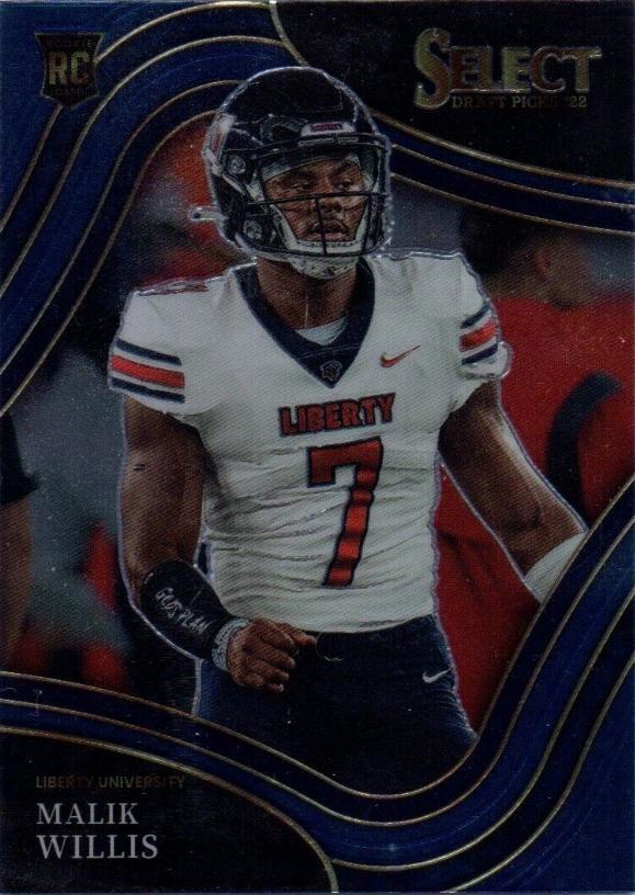 Malik Willis #102 Football Cards 2022 Panini Select Draft Picks