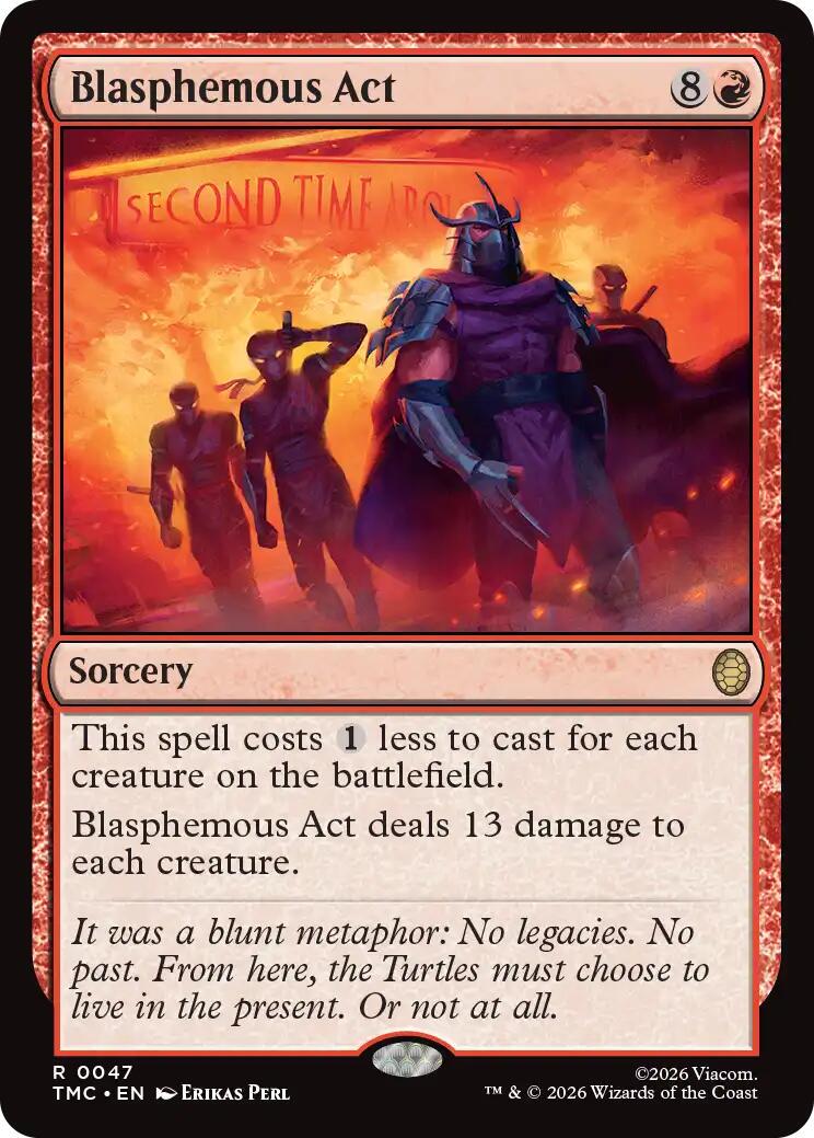 Tap to enlarge Blasphemous Act, Magic Teenage Mutant Ninja Turtles Commander