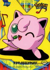Jigglypuff #6 from 2000 Topps TV Sticker Pokémon card set