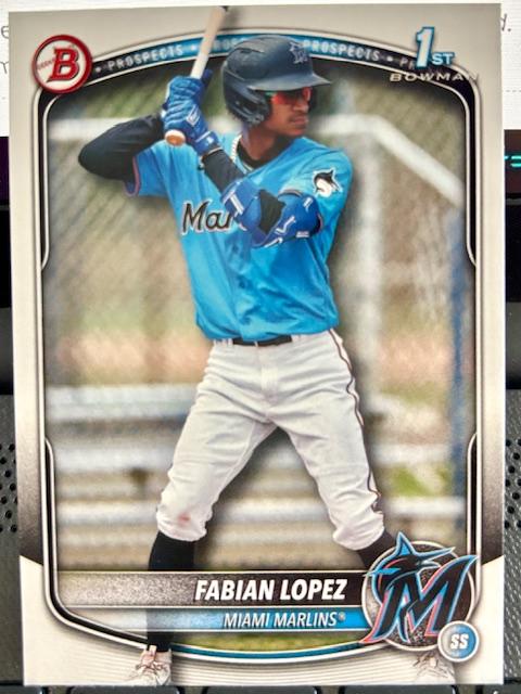 Fabian Lopez #BP-19 Baseball Cards 2025 Bowman Prospects