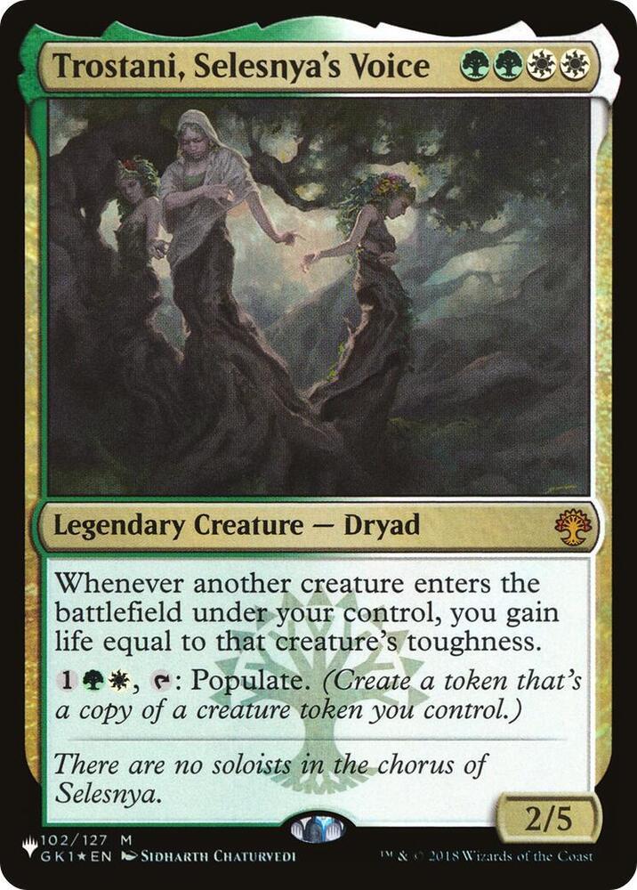 Trostani, Selesnya's Voice #102 Magic The List Reprints