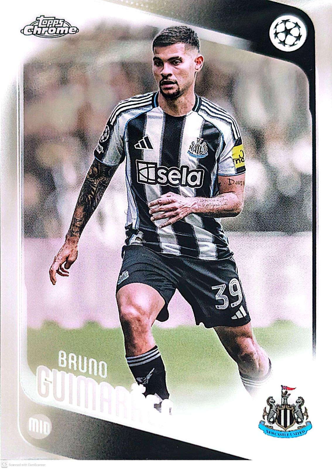 Bruno Guimaraes #117 2025 Topps Chrome UEFA