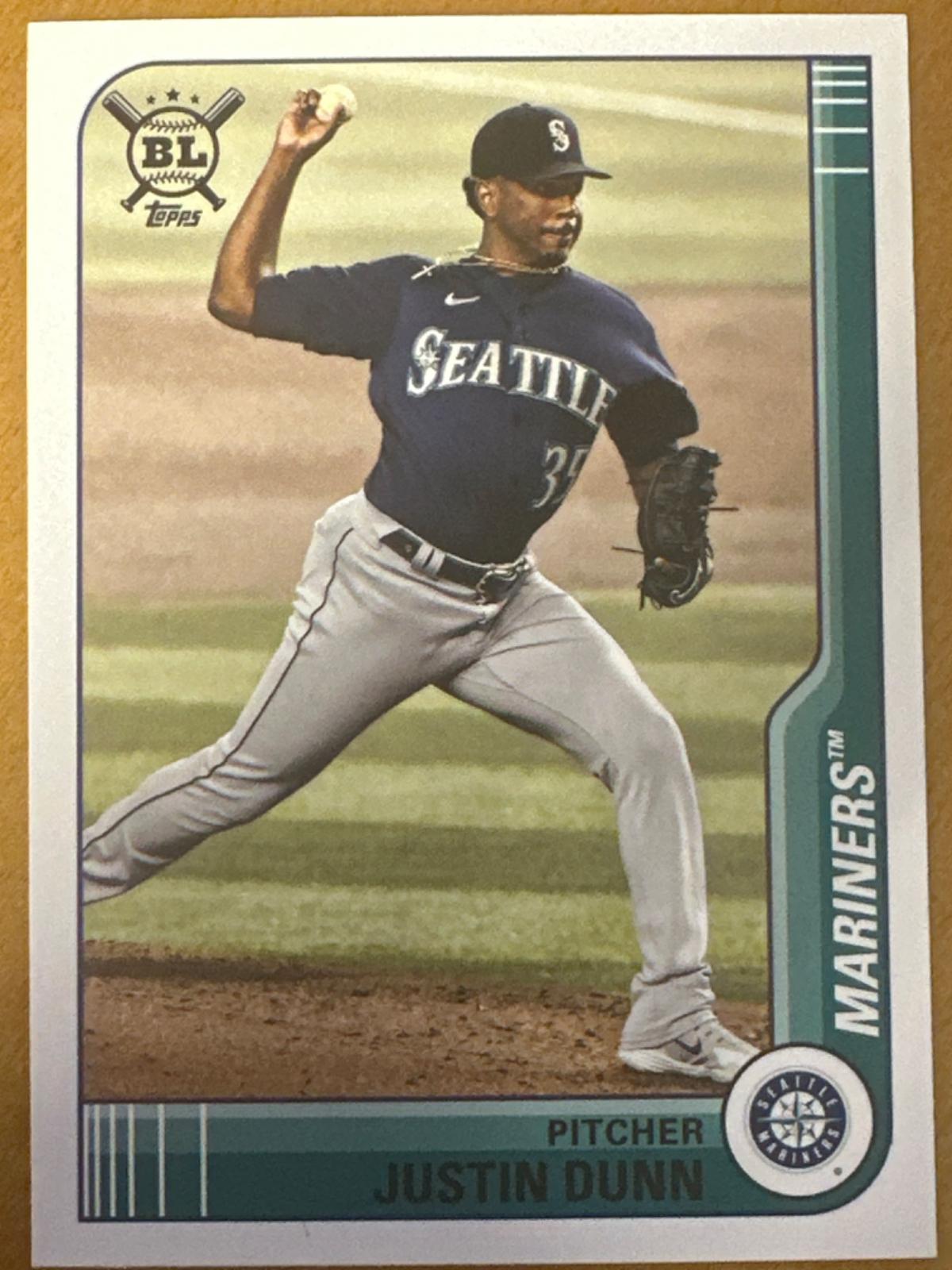 Justin Dunn #2 Baseball Cards 2021 Topps Big League