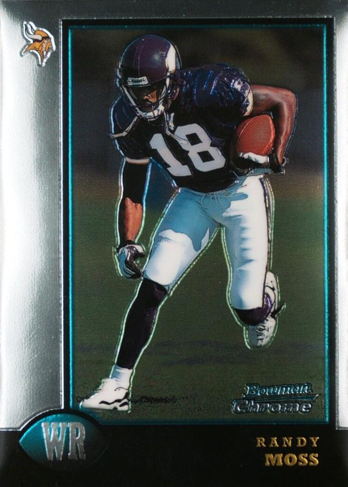 Randy Moss #182 Football Cards 1998 Bowman Chrome