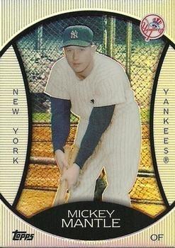 Mickey Mantle #PC1 Baseball Cards 2010 Topps Legends Platinum Chrome Wal Mart Cereal