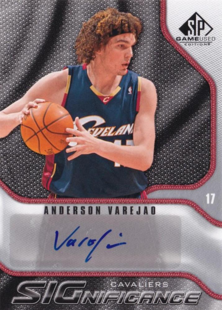 Anderson Varejao #S-AV 2009-10 SP Game Used Basketball SIGnificance