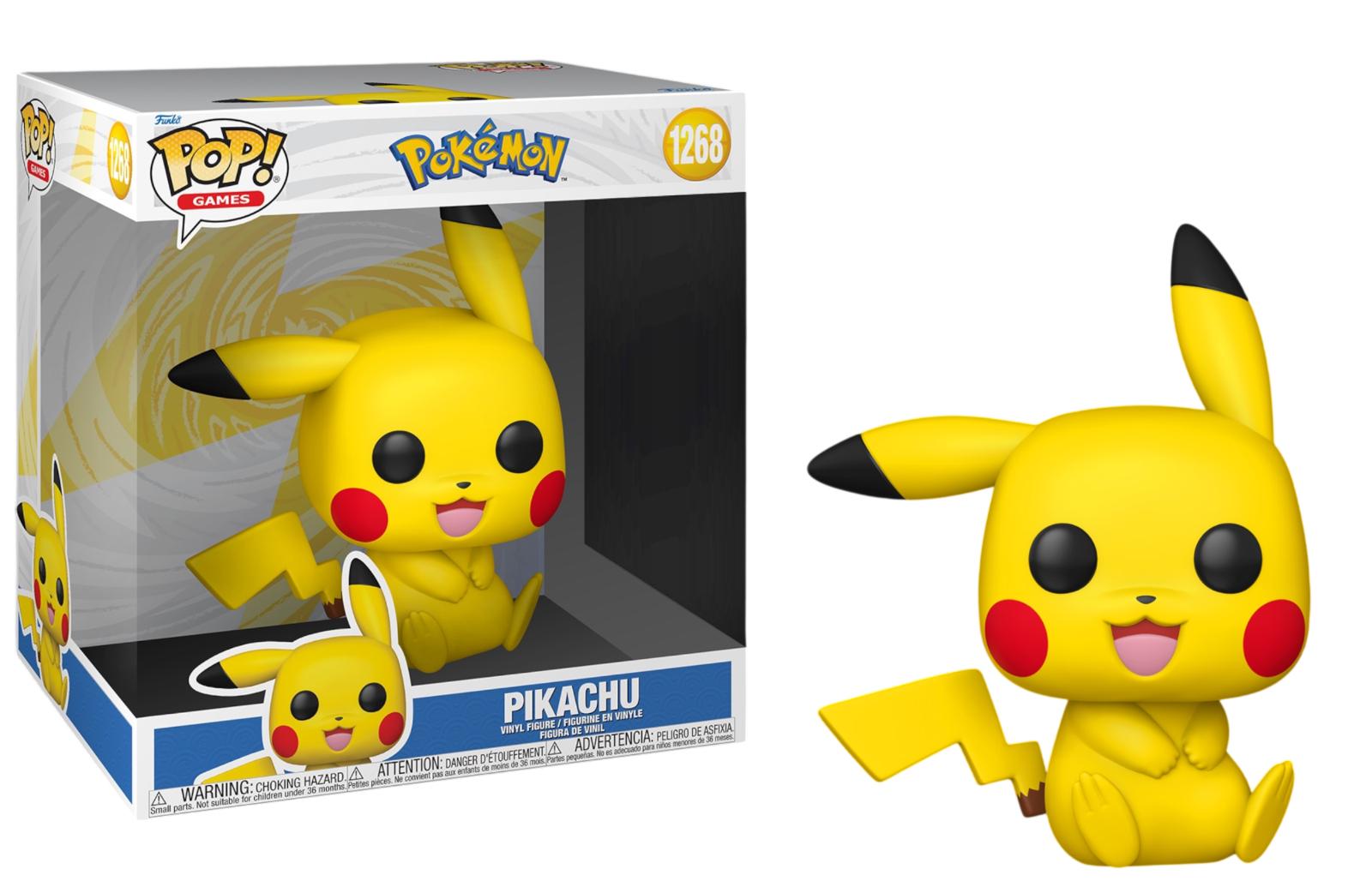 Pikachu #1268 Pokemon Funko Pop box and figure