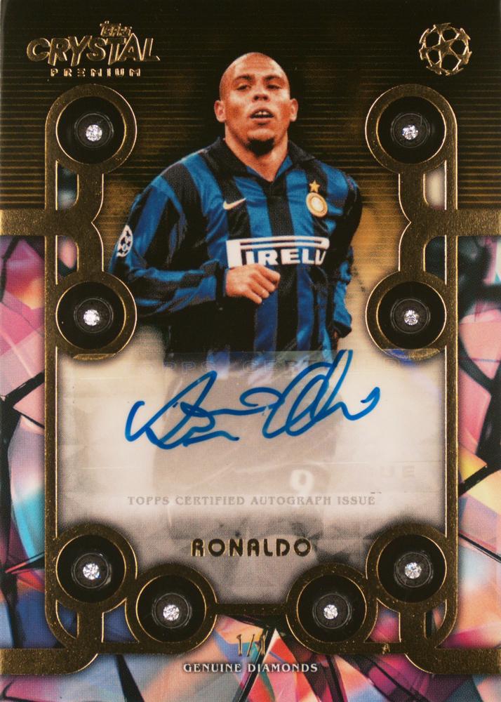 Ronaldo #DB-RN 2023 Topps Crystal UEFA Champions League Crystal Diamond Border Autograph