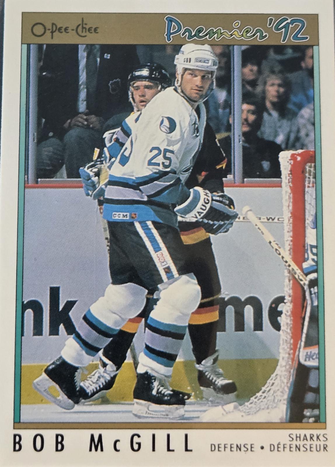 Bob McGill #8 Hockey Cards 1991 O-Pee-Chee Premier