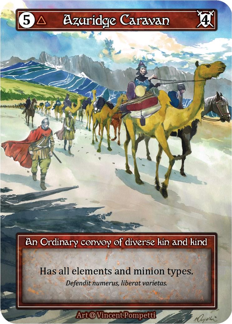 Azuridge Caravan [Foil] (Sorcery: Contested Realms Alpha)