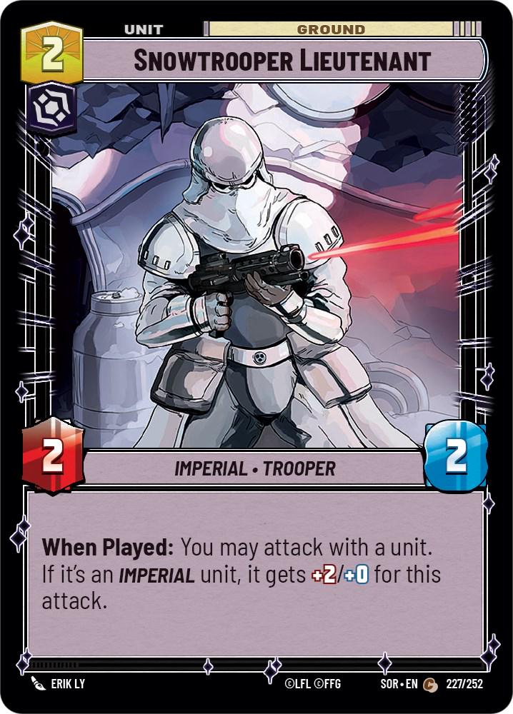 Snowtrooper Lieutenant #227 Star Wars Unlimited: Spark of Rebellion
