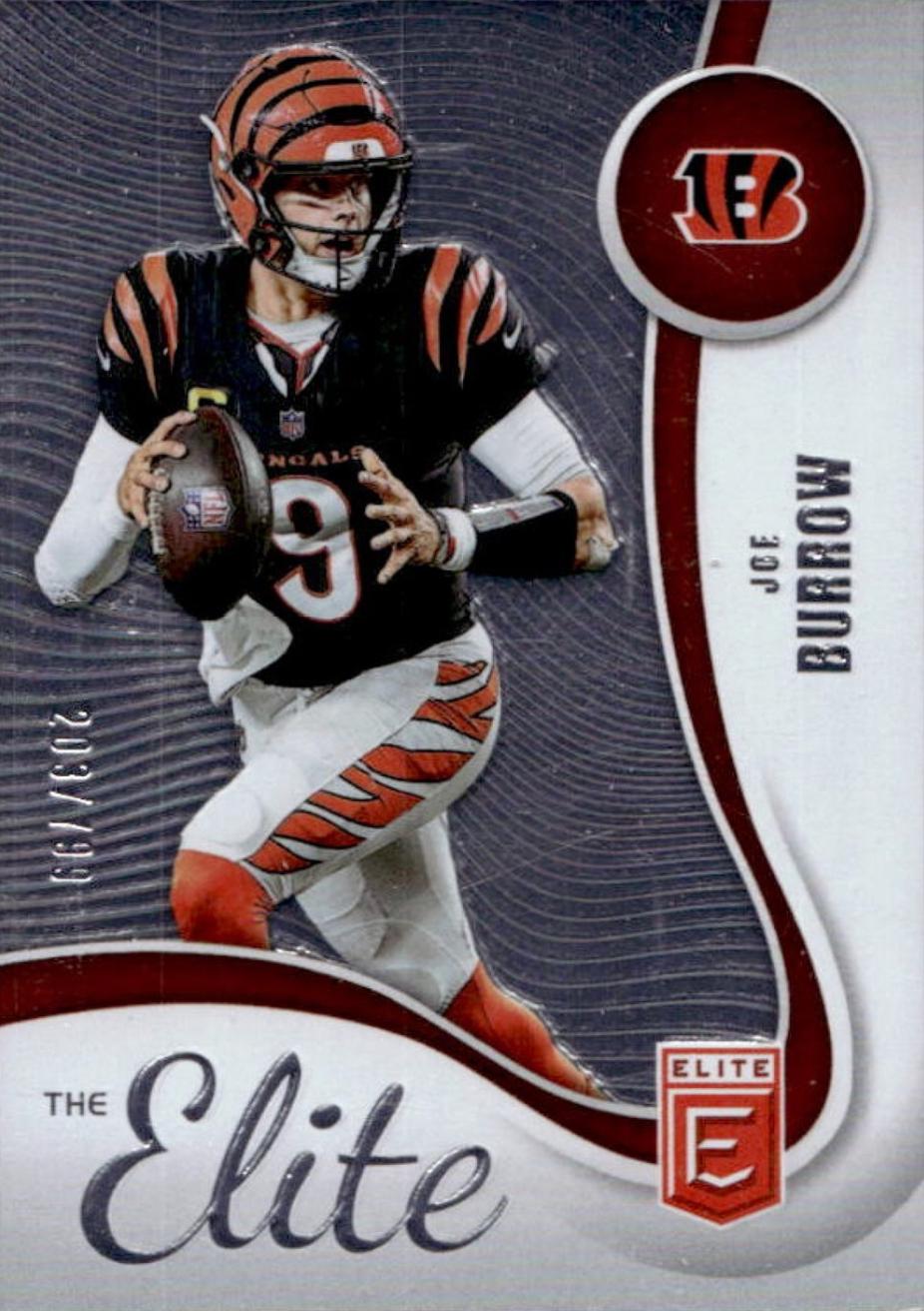 2025 Panini Donruss Elite The Elite Joe Burrow [Red] #1 card