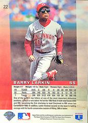 Back | Barry Larkin Baseball Cards 1993 Upper Deck Diamond Gallery