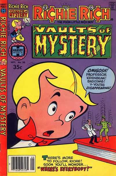 Richie Rich Vaults of Mystery #30 (1979) Comic Books Richie Rich Vaults of Mystery
