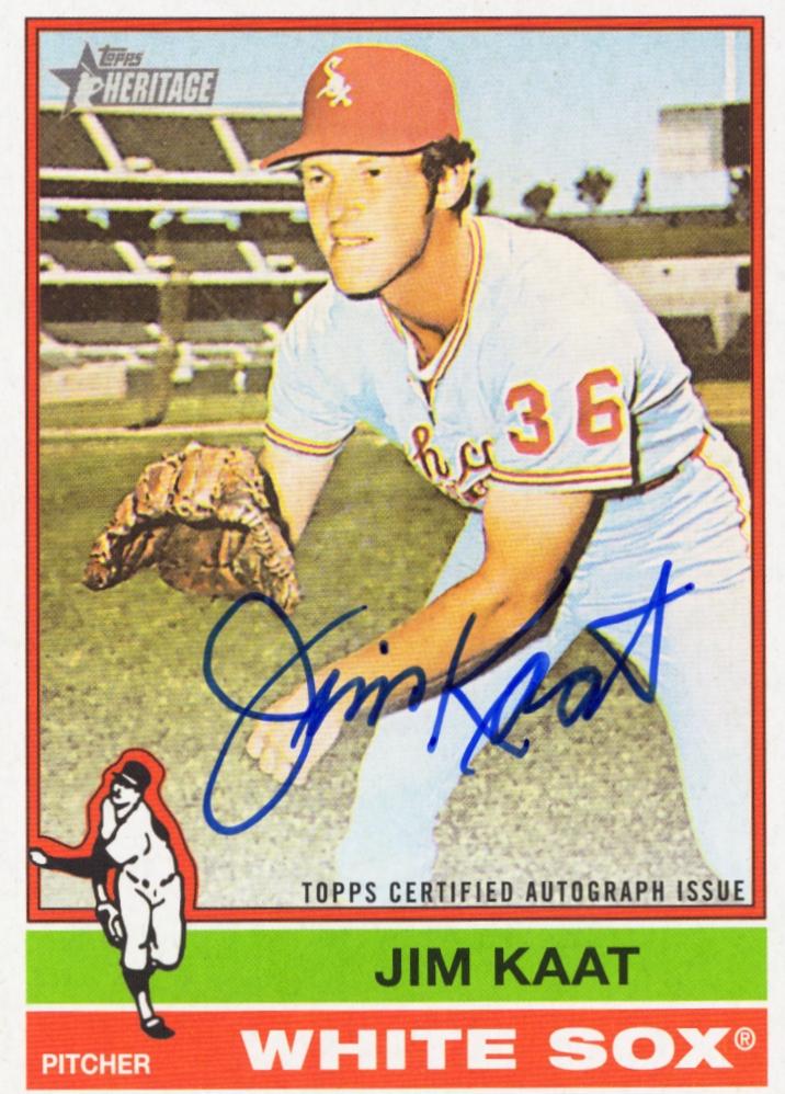 Jim Kaat #ROA-JK Baseball Cards 2025 Topps Heritage Real One Autograph