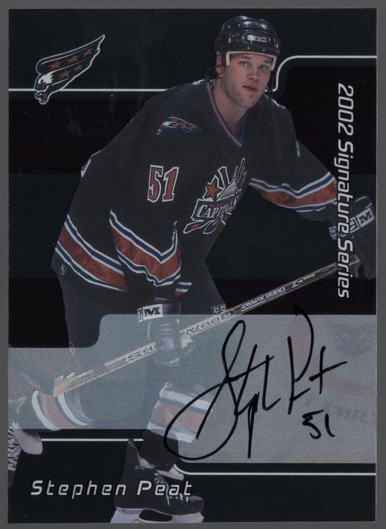 Stephen Peat #249 2001 Be A Player Update Signature Series Hockey