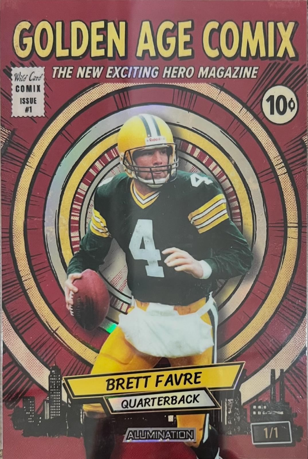 Brett Favre #JGACRD4-BF 2026 Wild Card Alumination Just The Hits Football
