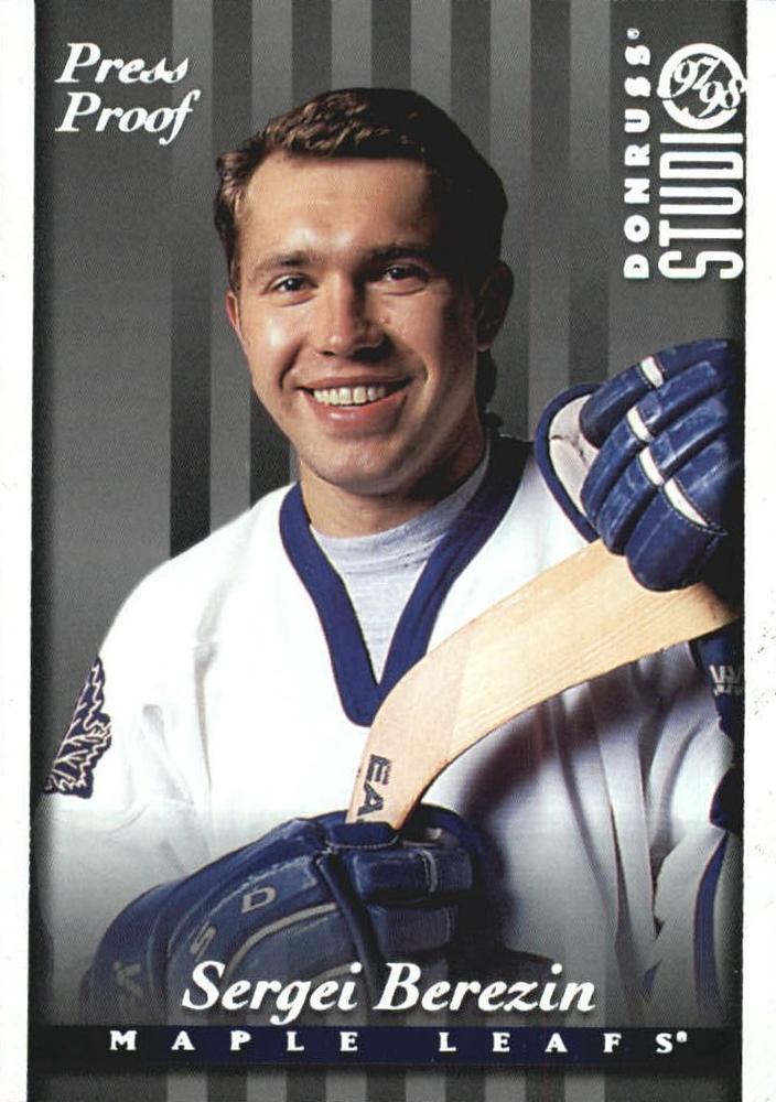 Sergei Berezin #104 1997 Donruss Studio Hockey