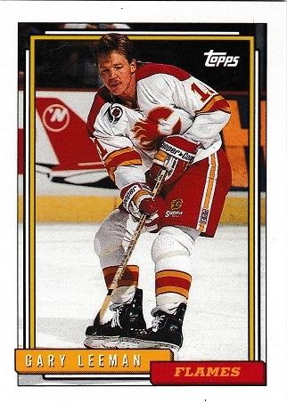 Gary Leeman #85 Hockey Cards 1992 Topps