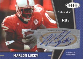Marlon Lucky #A35 2009 Sage Hit Autographs Football