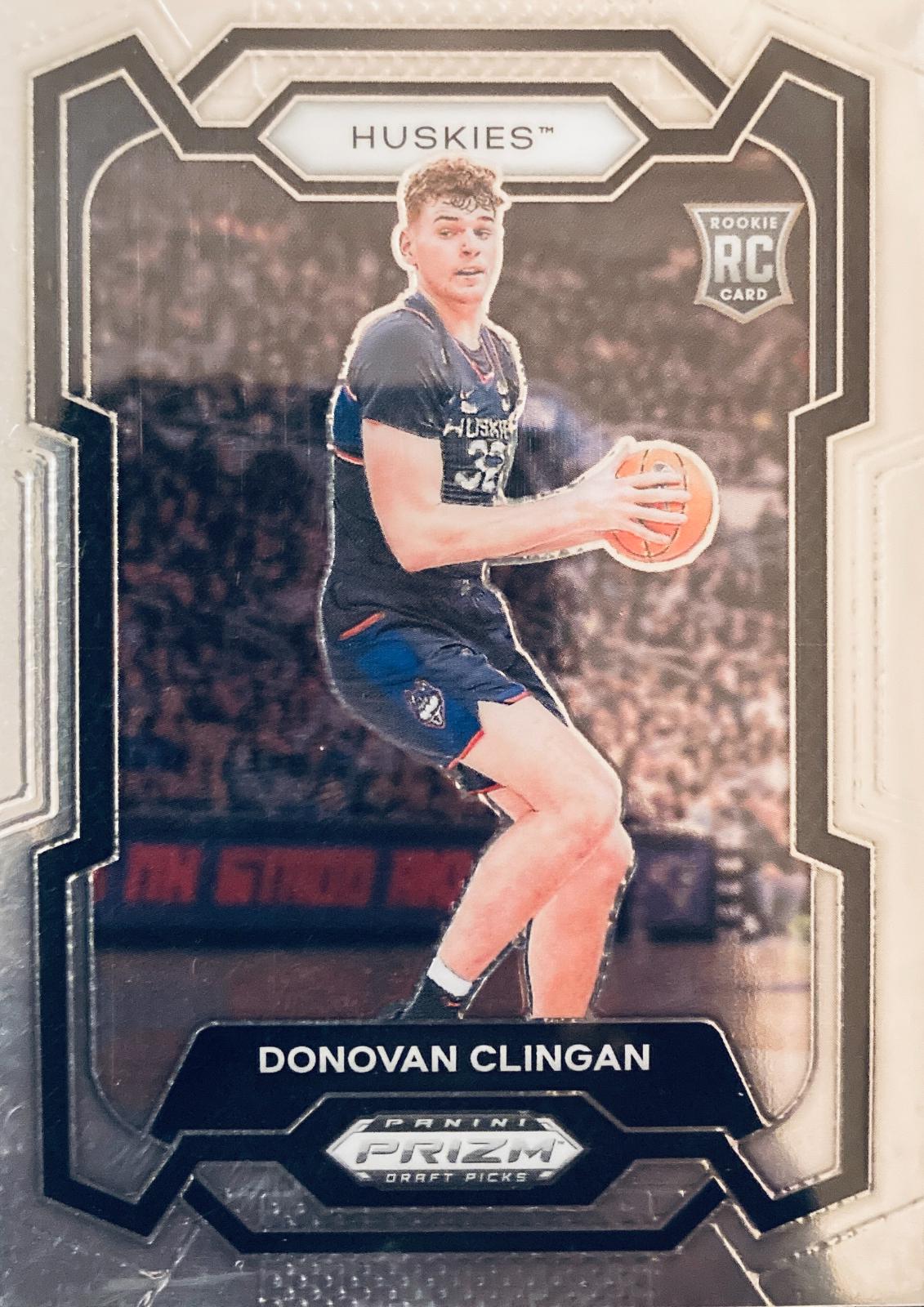 Donovan Clingan #95 Basketball Cards 2024 Prizm Draft Picks