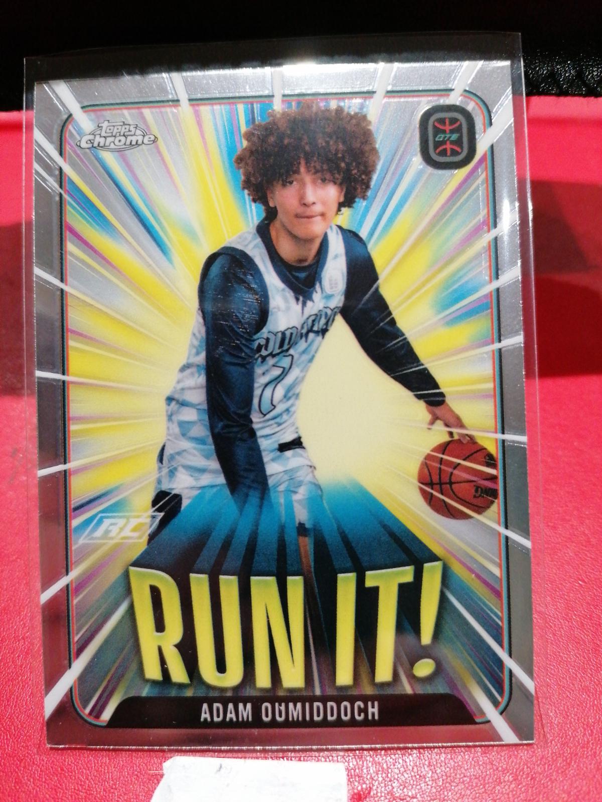 Adam Oumiddoch #RI-13 2023 Topps Chrome Overtime Elite Run It Basketball