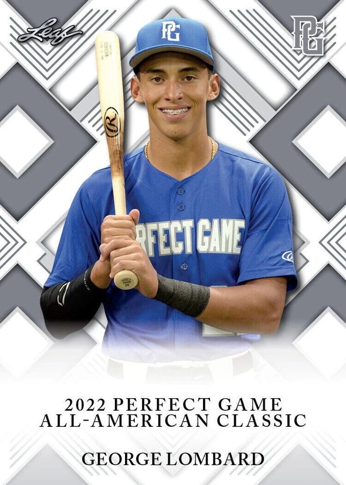 George Lombard #32 2022 Leaf Metal Perfect Game All American Classic Baseball