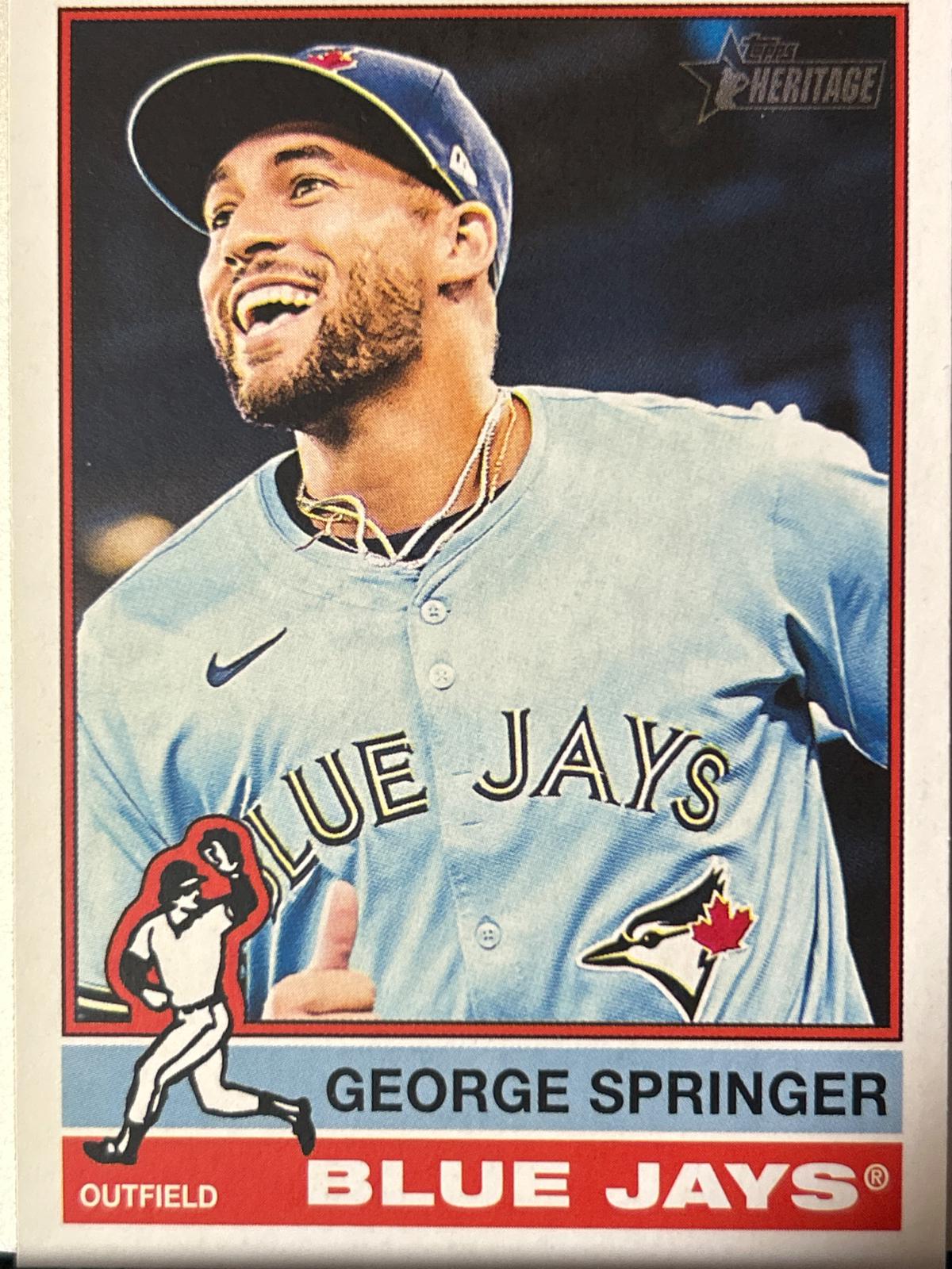 George Springer #393 Baseball Cards 2025 Topps Heritage