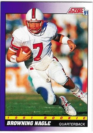 Browning Nagle #583 Football Cards 1991 Score