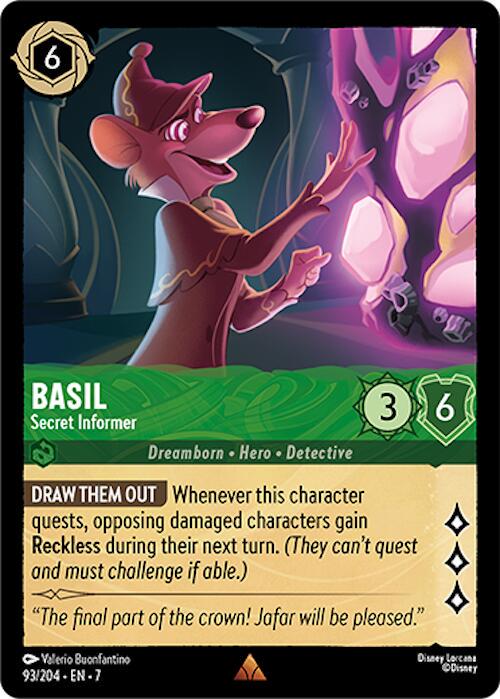 Basil - Secret Informer #93 Lorcana Archazia's Island