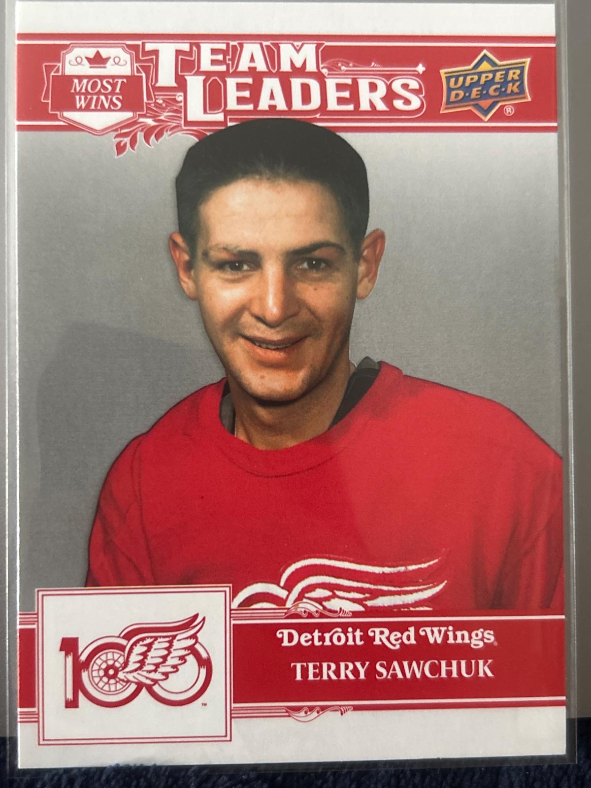 Terry Sawchuk #185 2025 Upper Deck Detroit Red Wings Centennial Hockey