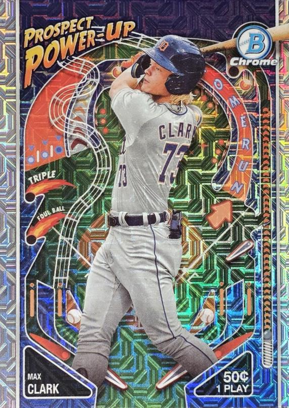 2024 Bowman Prospect Power-Up Max Clark [Mojo] #PP-12 card