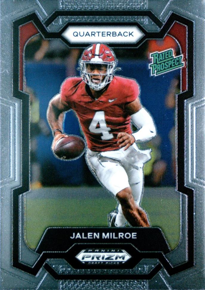 Jalen Milroe #122 Football Cards 2024 Panini Prizm Draft Picks