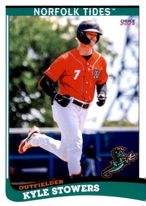 Kyle Stowers #9 2023 Choice Norfolk Tides Baseball