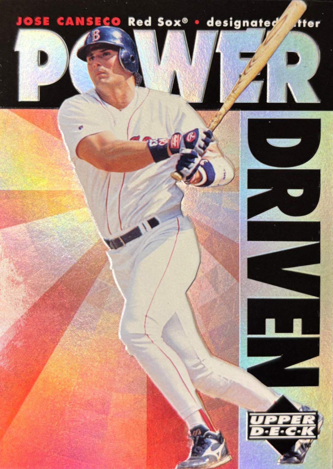 Jose Canseco #PD4 Baseball Cards 1996 Upper Deck Power Driven