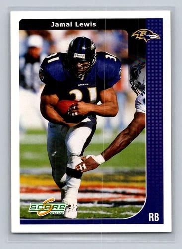 Jamal Lewis #25 Football Cards 2002 Panini Score