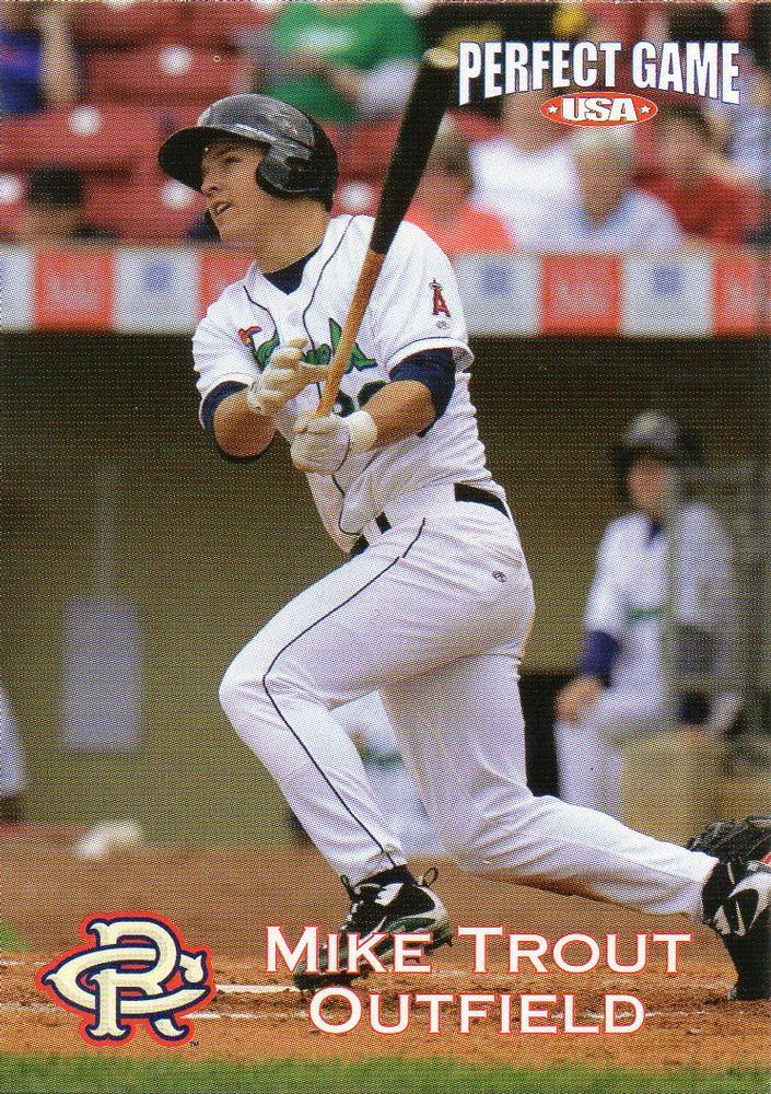 Michael Trout #25 Baseball Cards 2010 Cedar Rapids Kernels