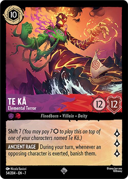 Te Ka - Elemental Terror #54 Lorcana Archazia's Island