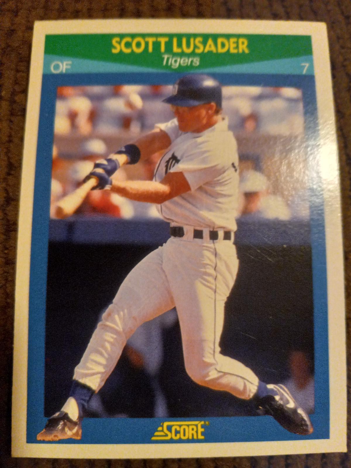 Scott Lusader #42 Baseball Cards 1990 Score Rising Stars