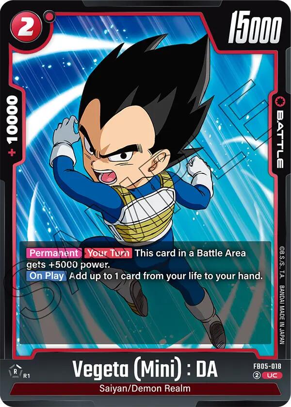 Vegeta Mini: DA FB05-018 Dragon Ball Super New Adventure