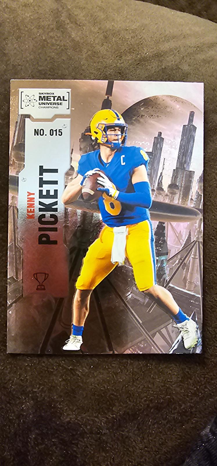 Kenny Pickett #15 2022 Skybox Metal Universe Champions Basketball