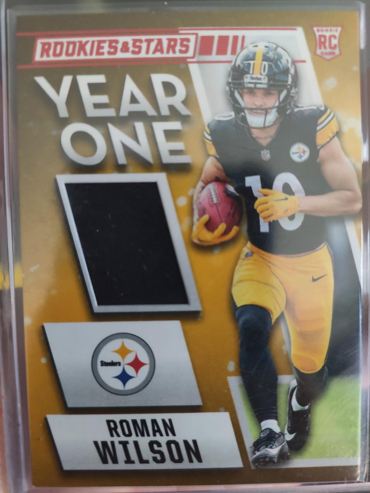 Roman Wilson #YO-RWN Football Cards 2024 Panini Rookies & Stars Year One