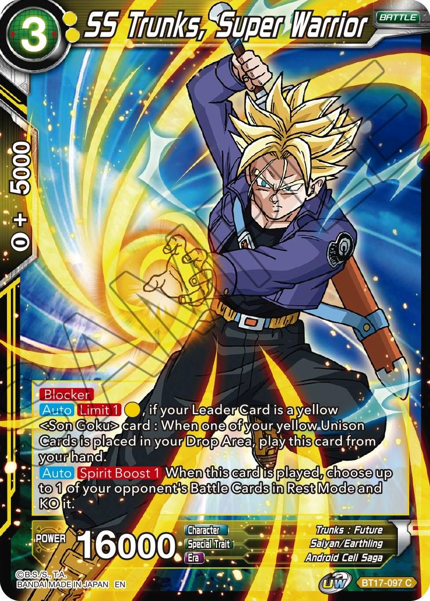 SS Trunks, Super Warrior BT17-097 Dragon Ball Super Ultimate Squad