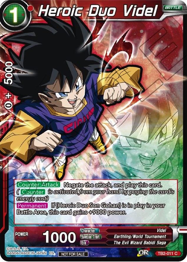 Heroic Duo Videl TB2-011 Dragon Ball Fusion World Promos