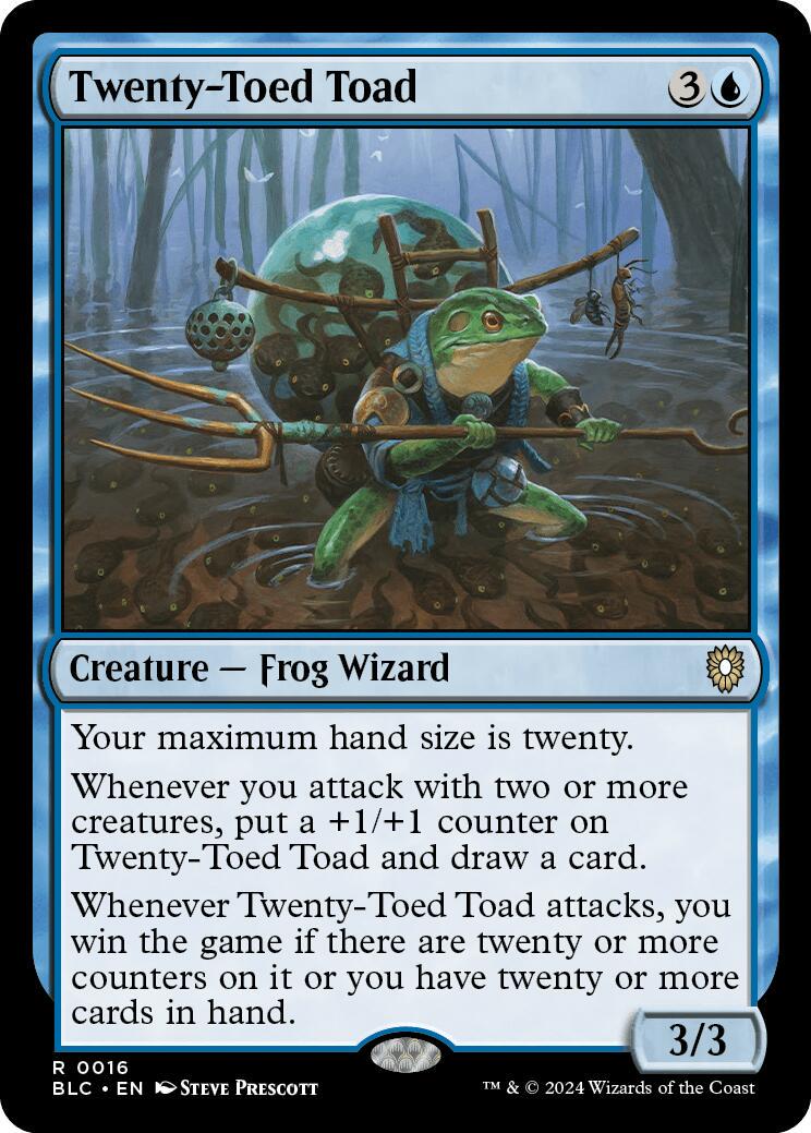 Twenty-Toed Toad (Magic Bloomburrow Commander)