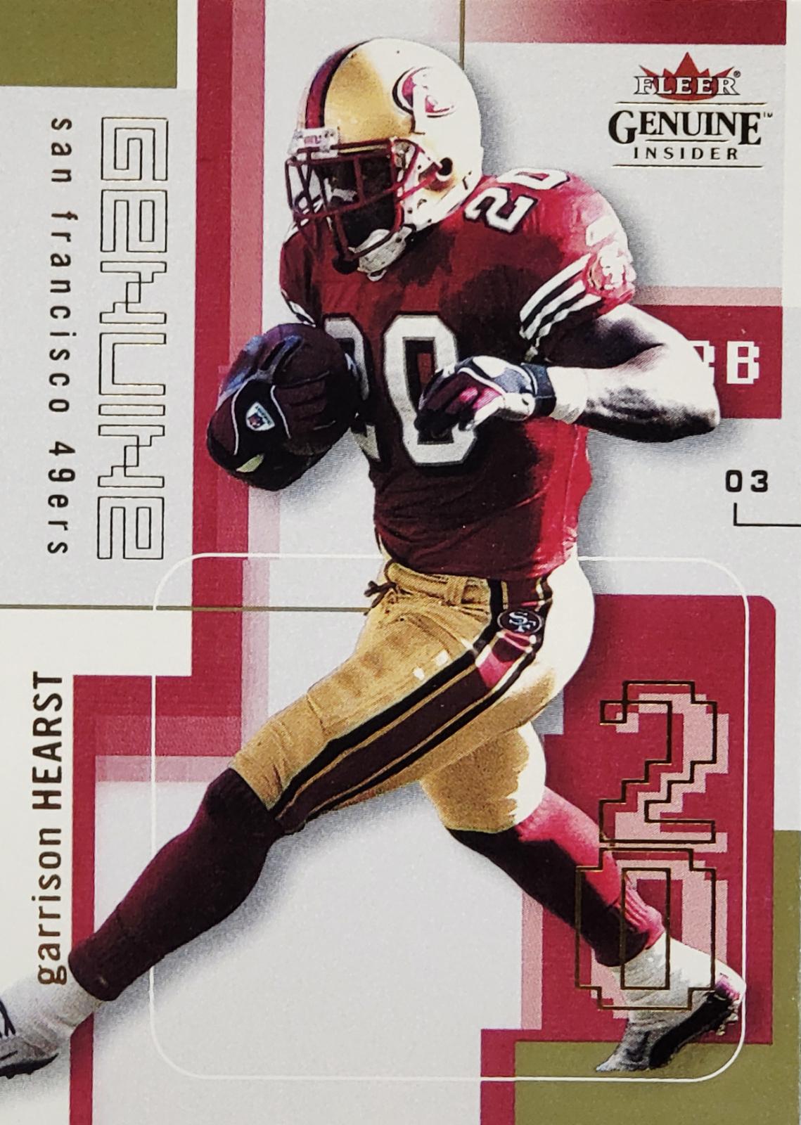 Garrison Hearst #47 2003 Fleer Genuine Insider Football